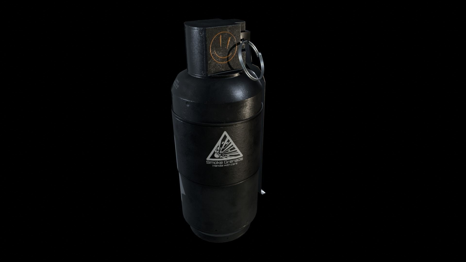 Smoke Grenade Survival 3D Gameasset Low-poly 3D model_8