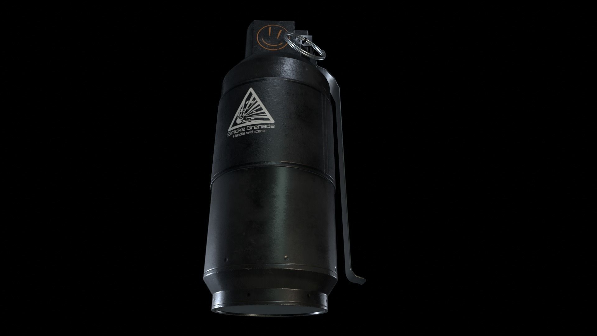 Smoke Grenade Survival 3D Gameasset Low-poly 3D model_11