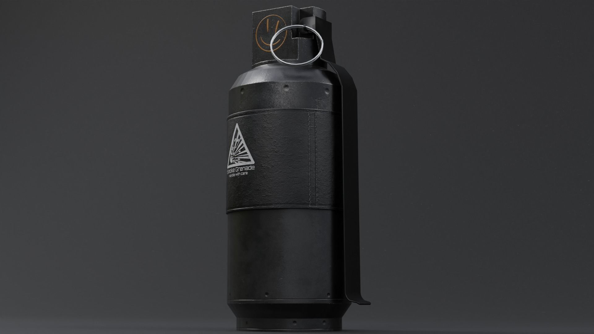 Smoke Grenade Survival 3D Gameasset Low-poly 3D model_3