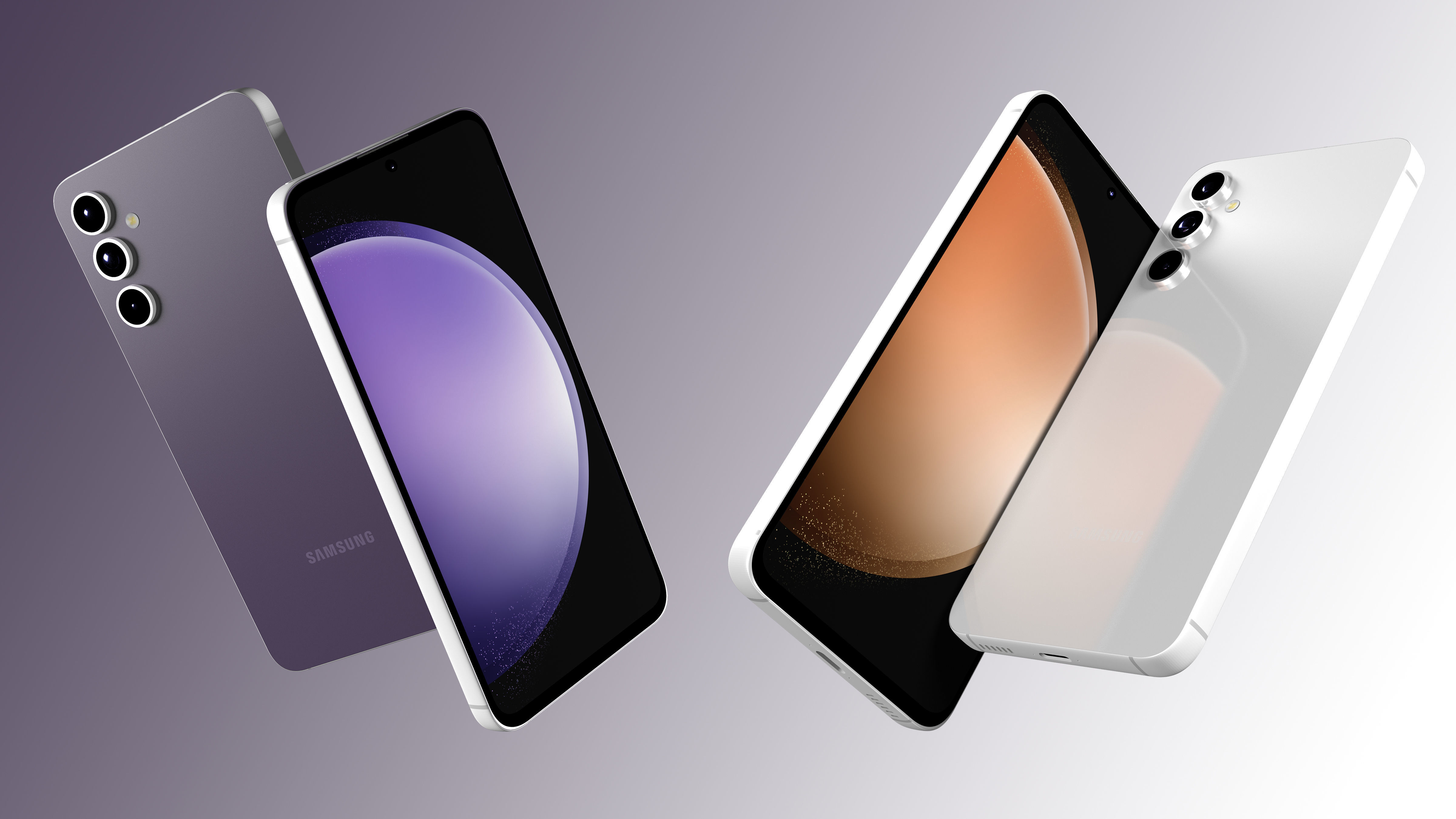 Samsung Galaxy S23 FE Low-poly 3D model_2