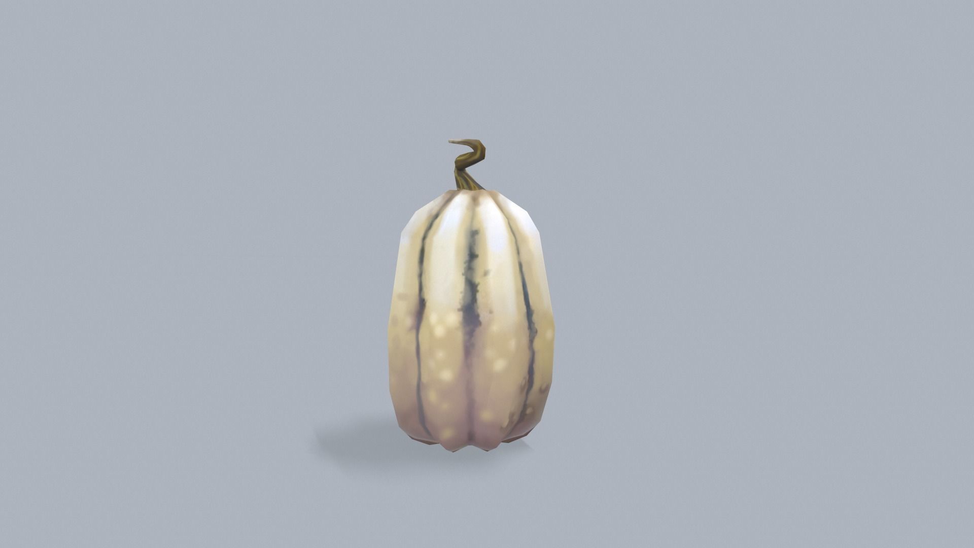 Stylized lowpoly pumpkins set Low-poly 3D model_32