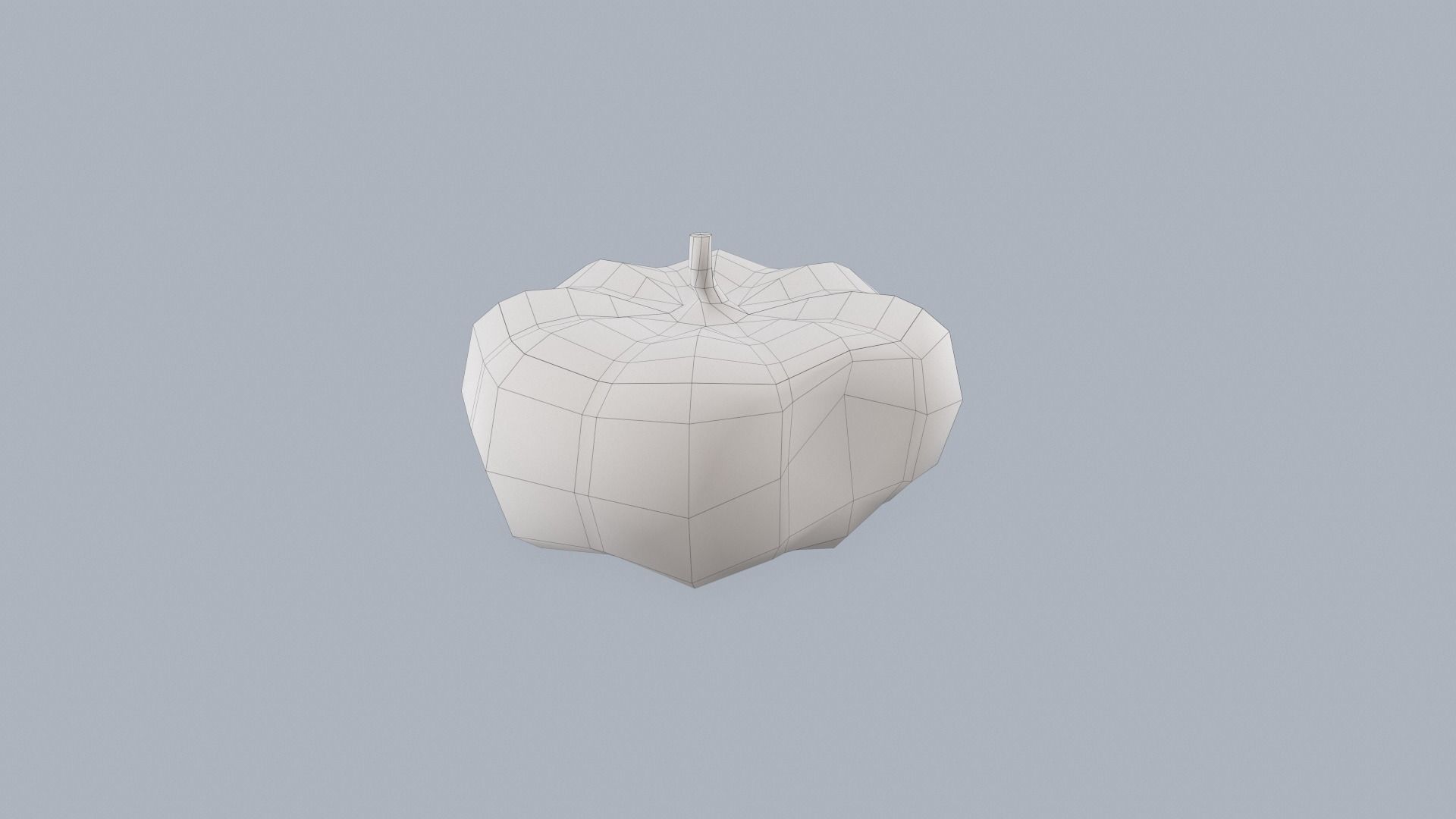 Stylized lowpoly pumpkins set Low-poly 3D model_23
