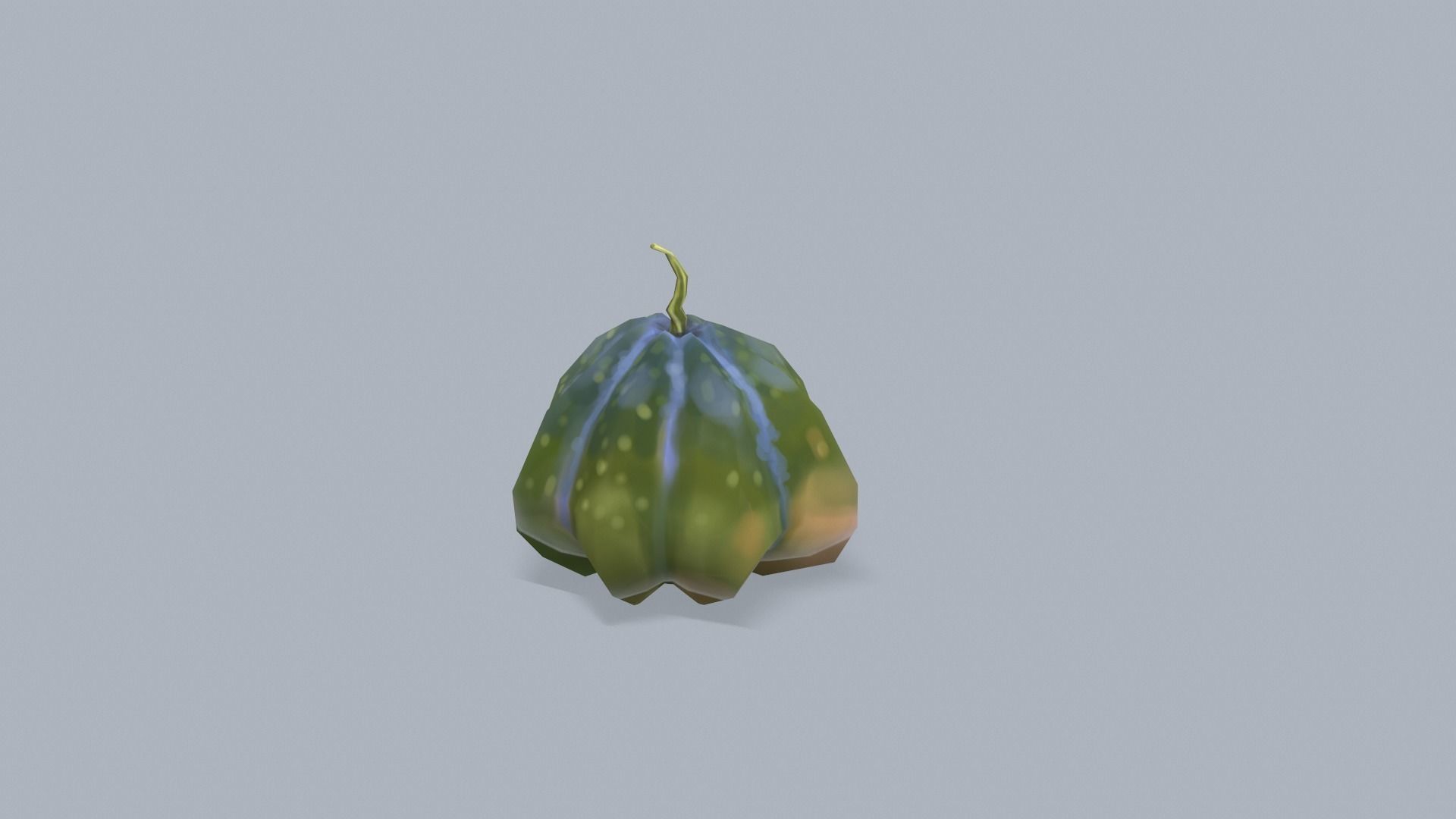 Stylized lowpoly pumpkins set Low-poly 3D model_16