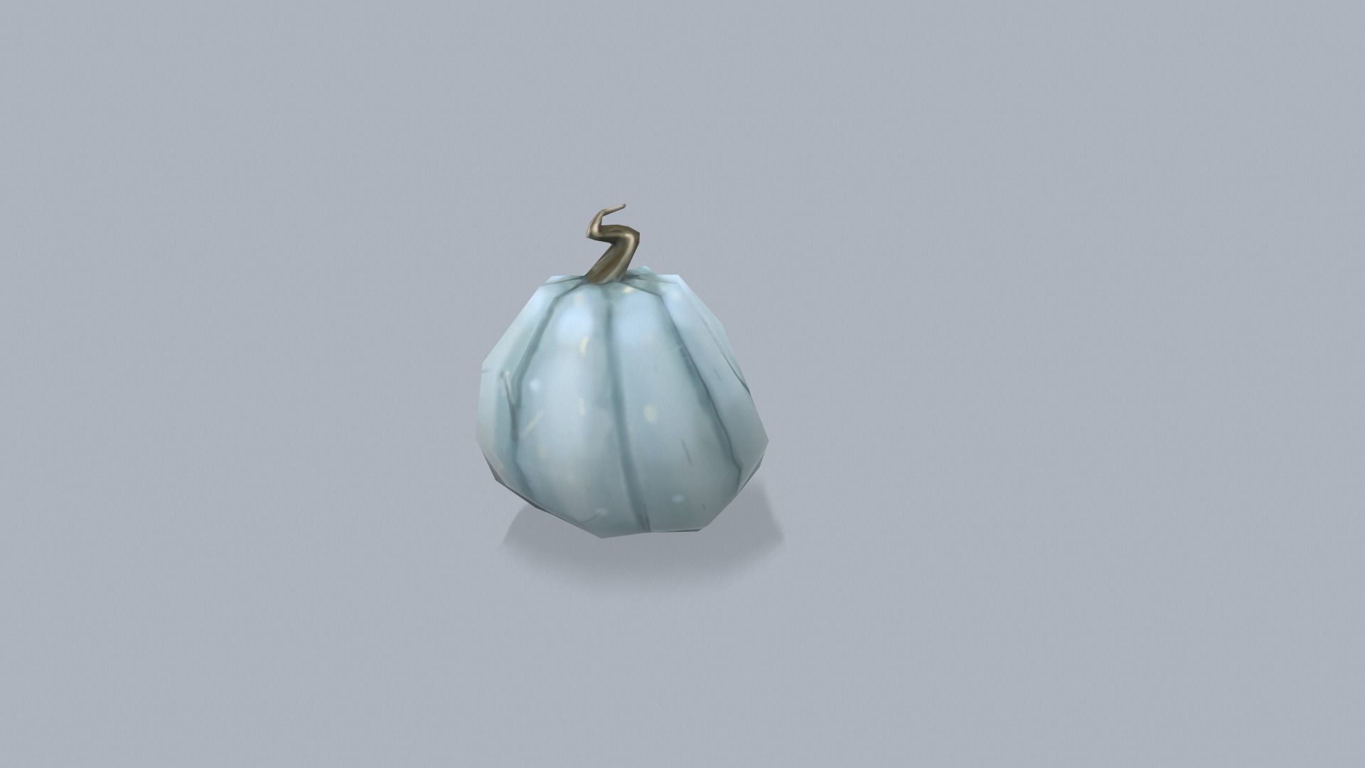 Stylized lowpoly pumpkins set Low-poly 3D model_38