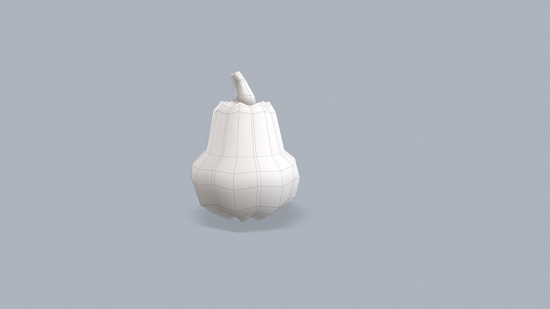 Stylized lowpoly pumpkins set Low-poly 3D model_15