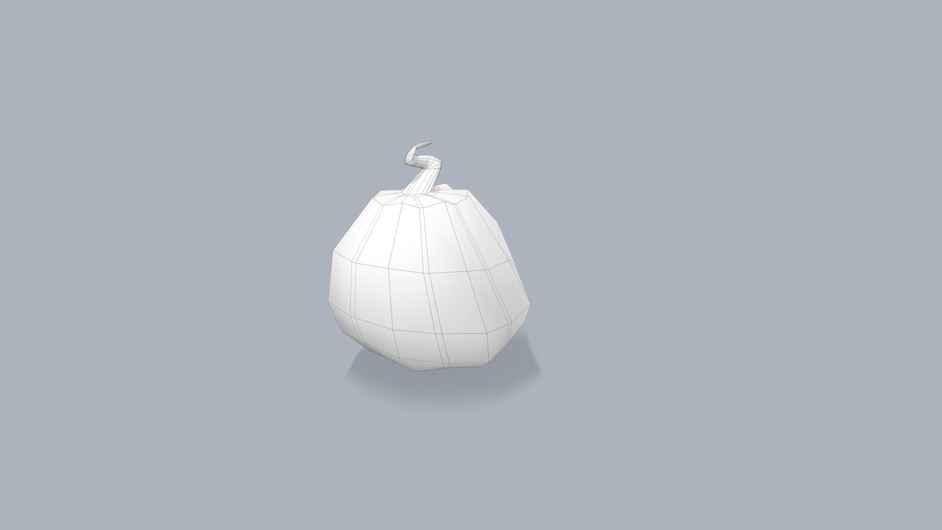Stylized lowpoly pumpkins set Low-poly 3D model_39