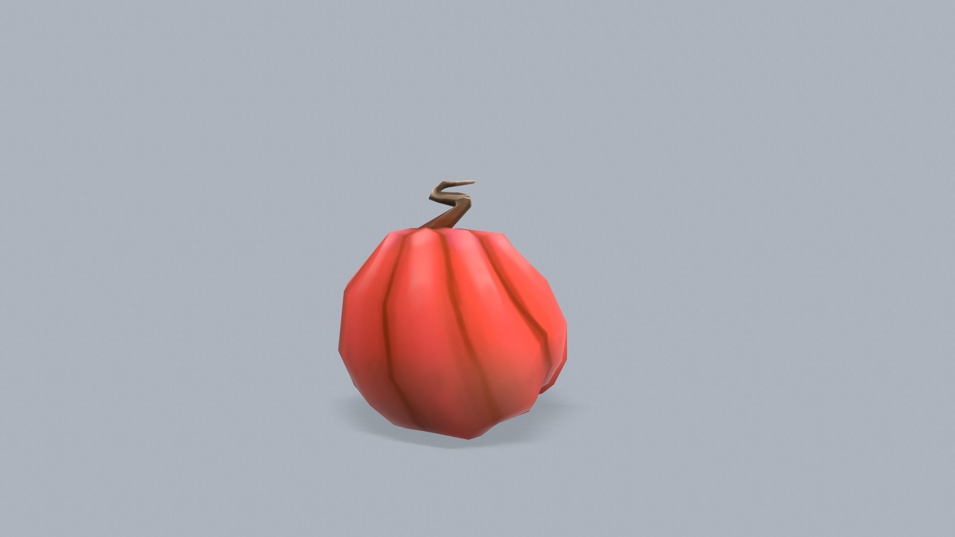 Stylized lowpoly pumpkins set Low-poly 3D model_34
