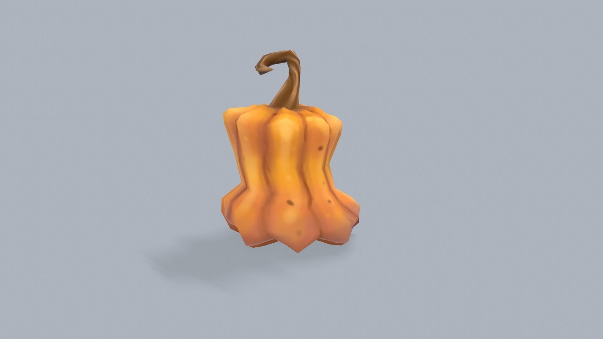 Stylized lowpoly pumpkins set Low-poly 3D model_36