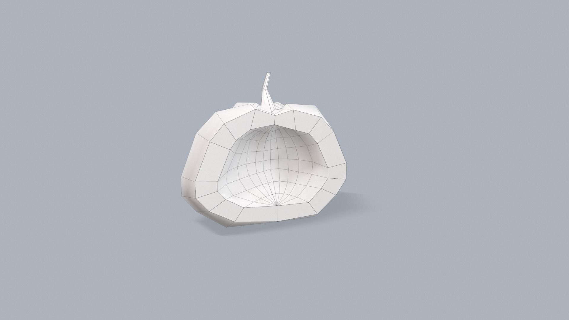 Stylized lowpoly pumpkins set Low-poly 3D model_31