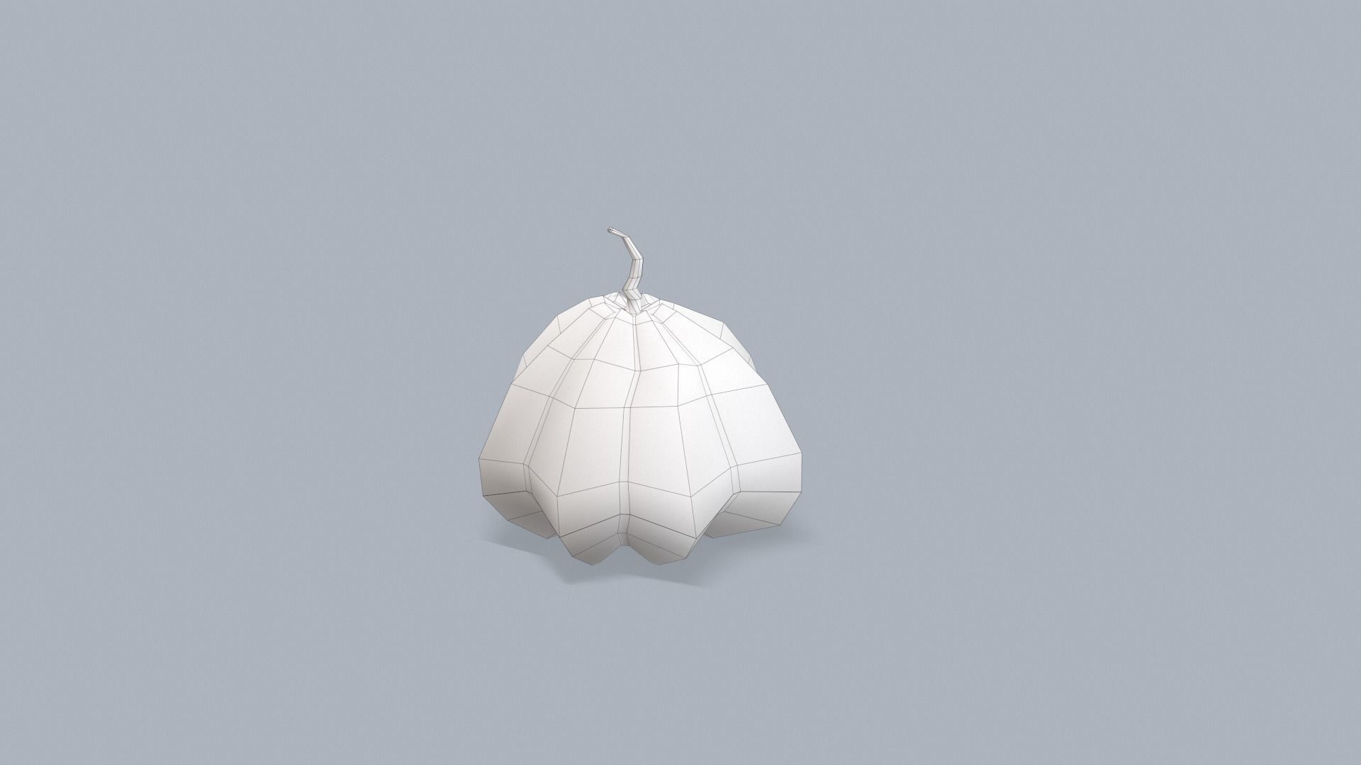Stylized lowpoly pumpkins set Low-poly 3D model_17