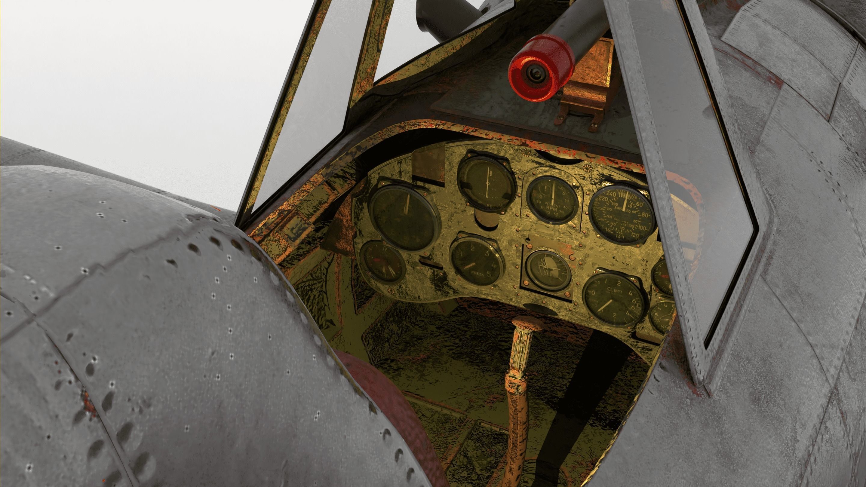  Mitsubishi A5M Fighter 3D model_7