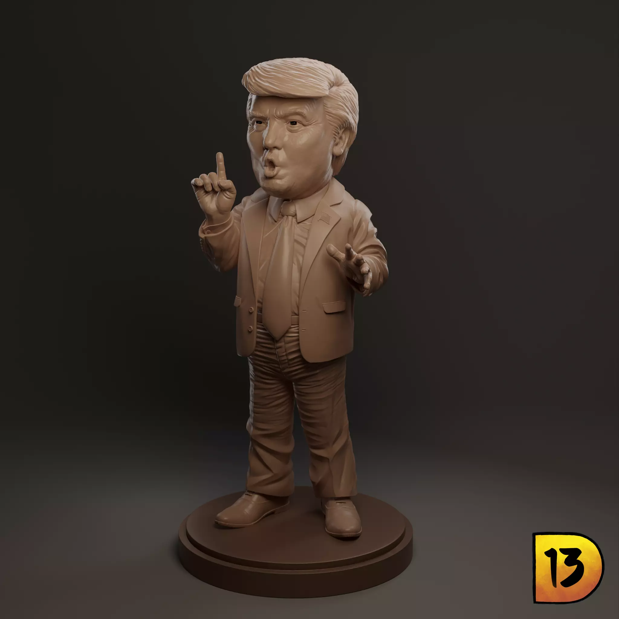 Mr Trump Action Figure 3D print model_0