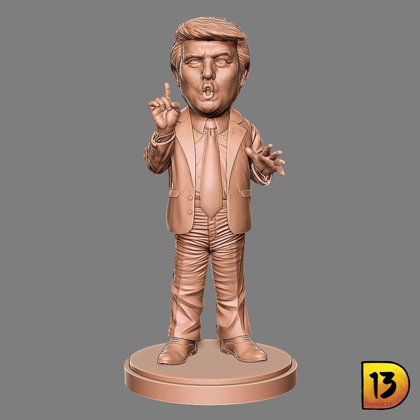 Mr Trump Action Figure 3D print model_1