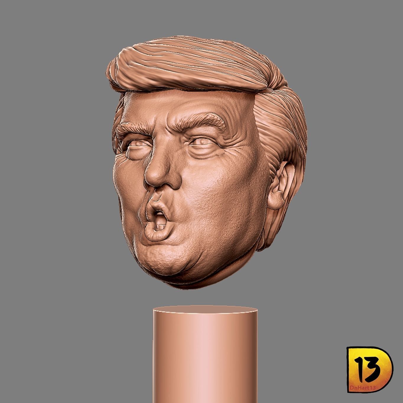 Mr Trump Action Figure 3D print model_5
