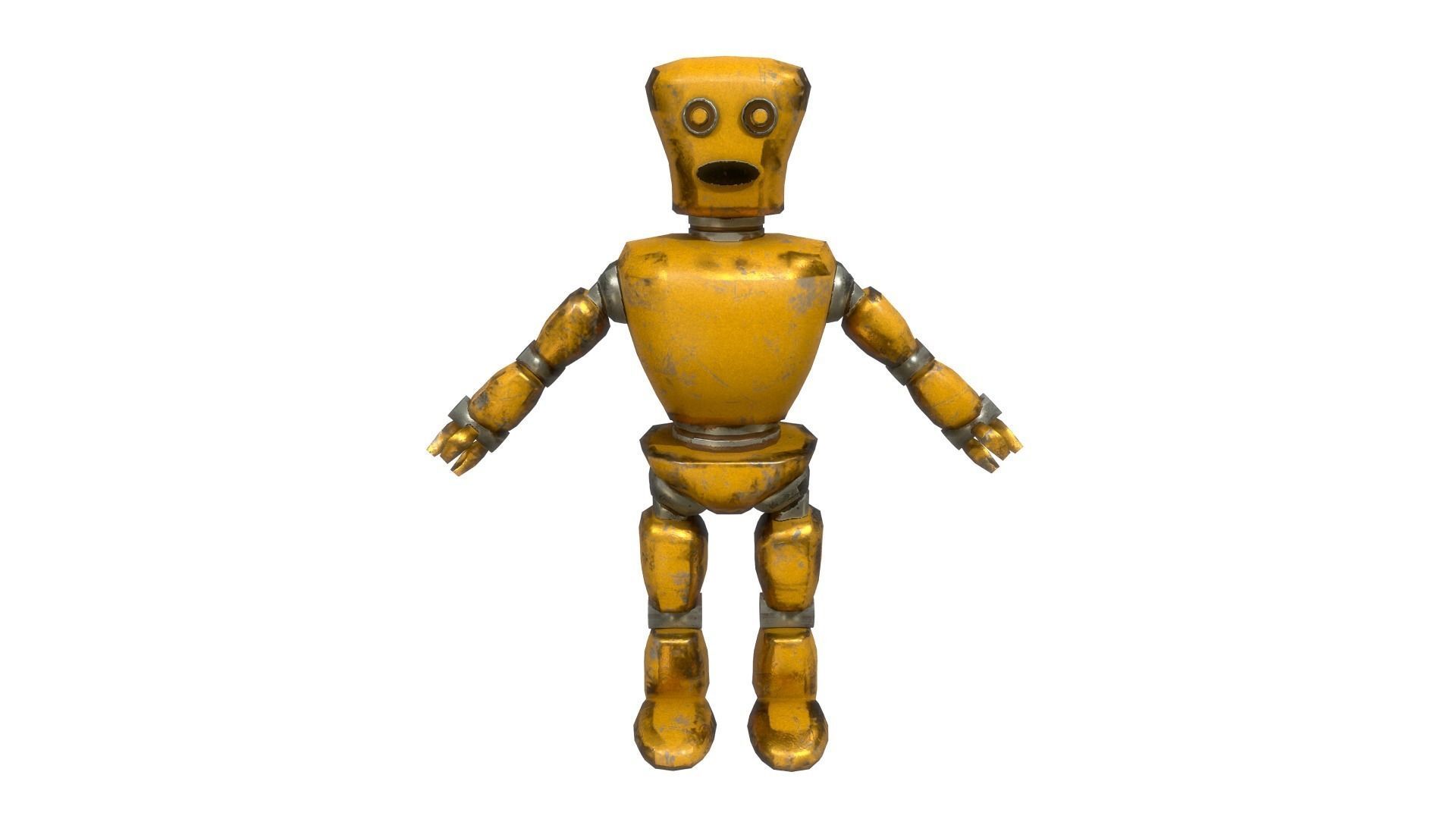 Cartoon Robot - Robotic - Robots set  3D model_3