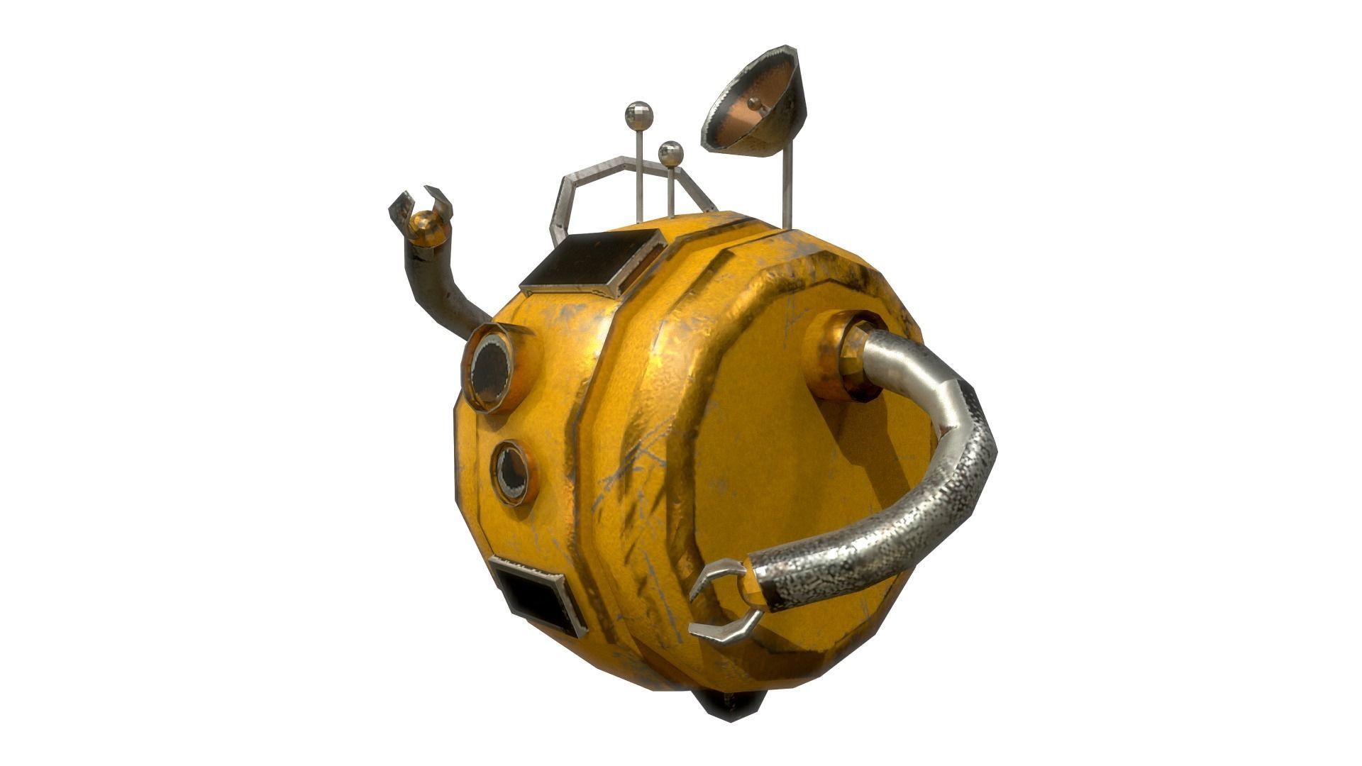 Cartoon Robot - Robotic - Robots set  3D model_7