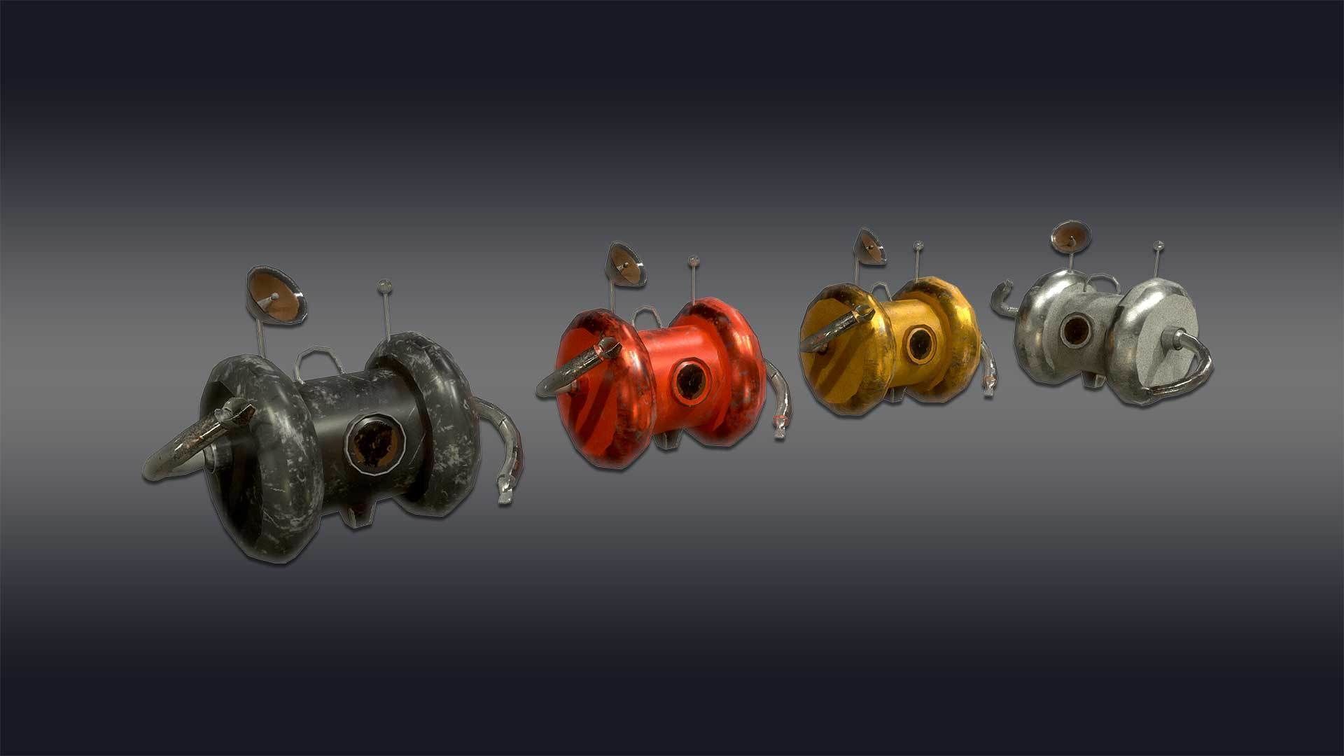 Cartoon Robot - Robotic - Robots set  3D model_13