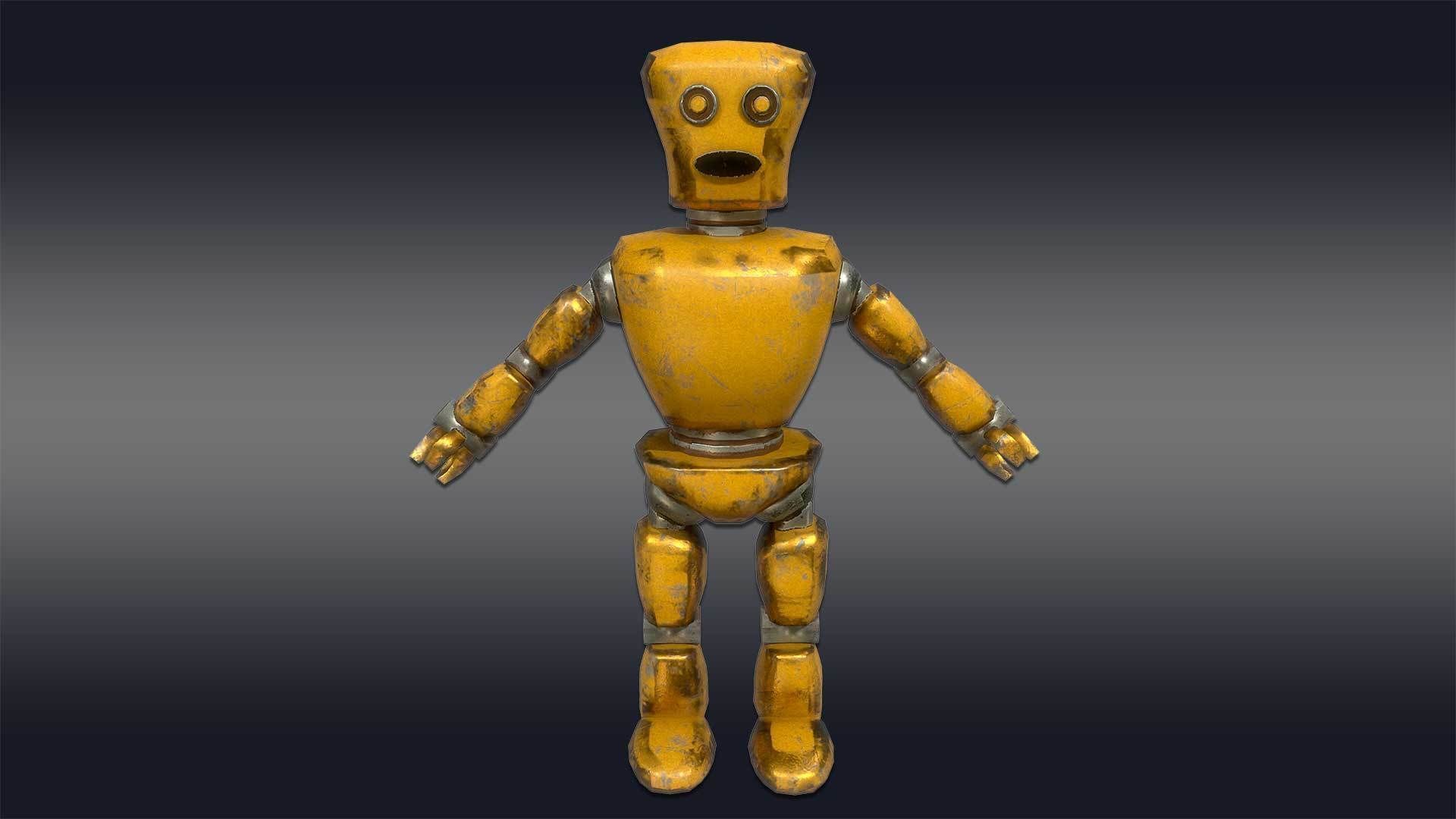Cartoon Robot - Robotic - Robots set  3D model_2