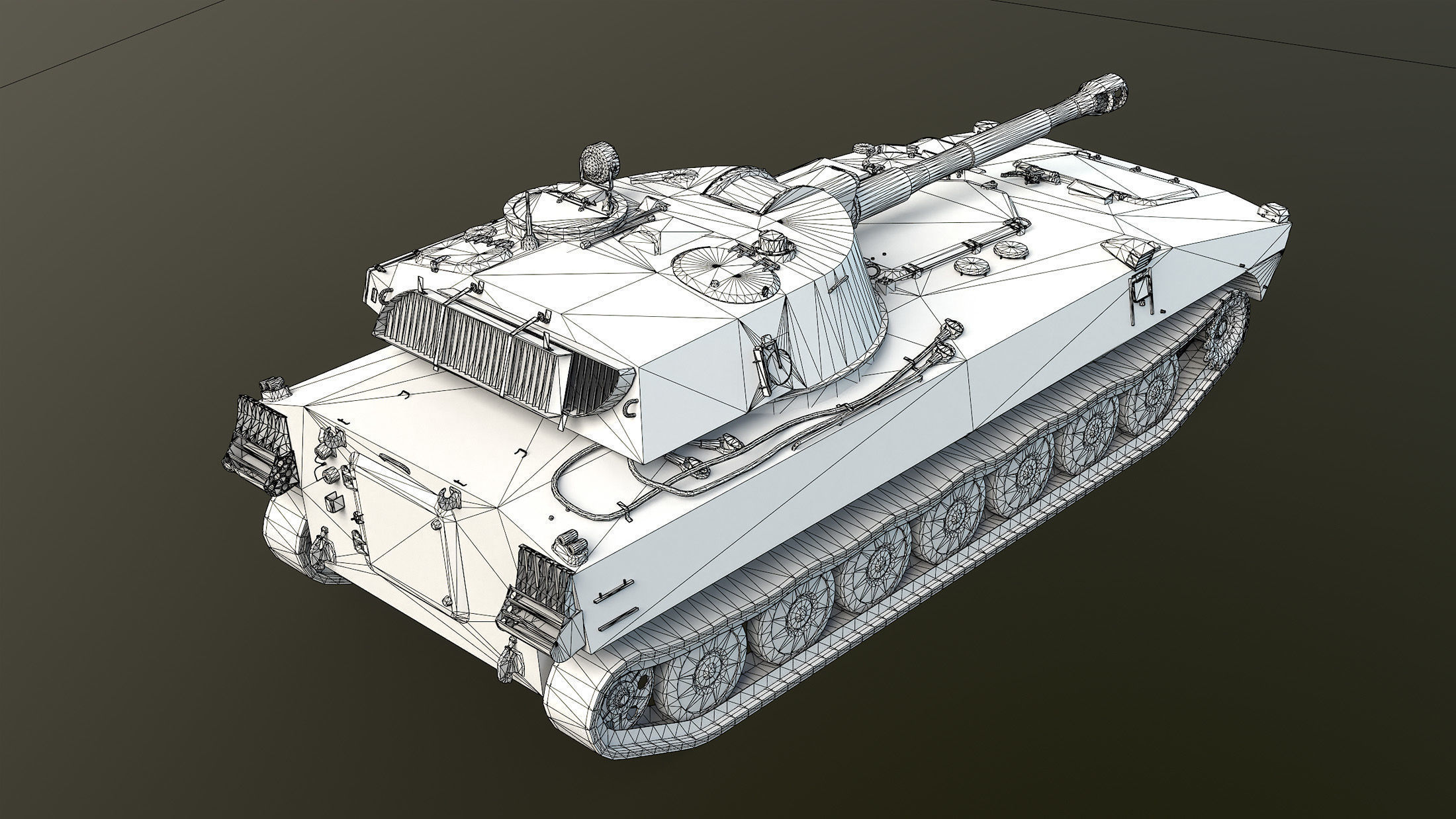2S1 Gvozdyka Game Ready Low-poly 3D model_19