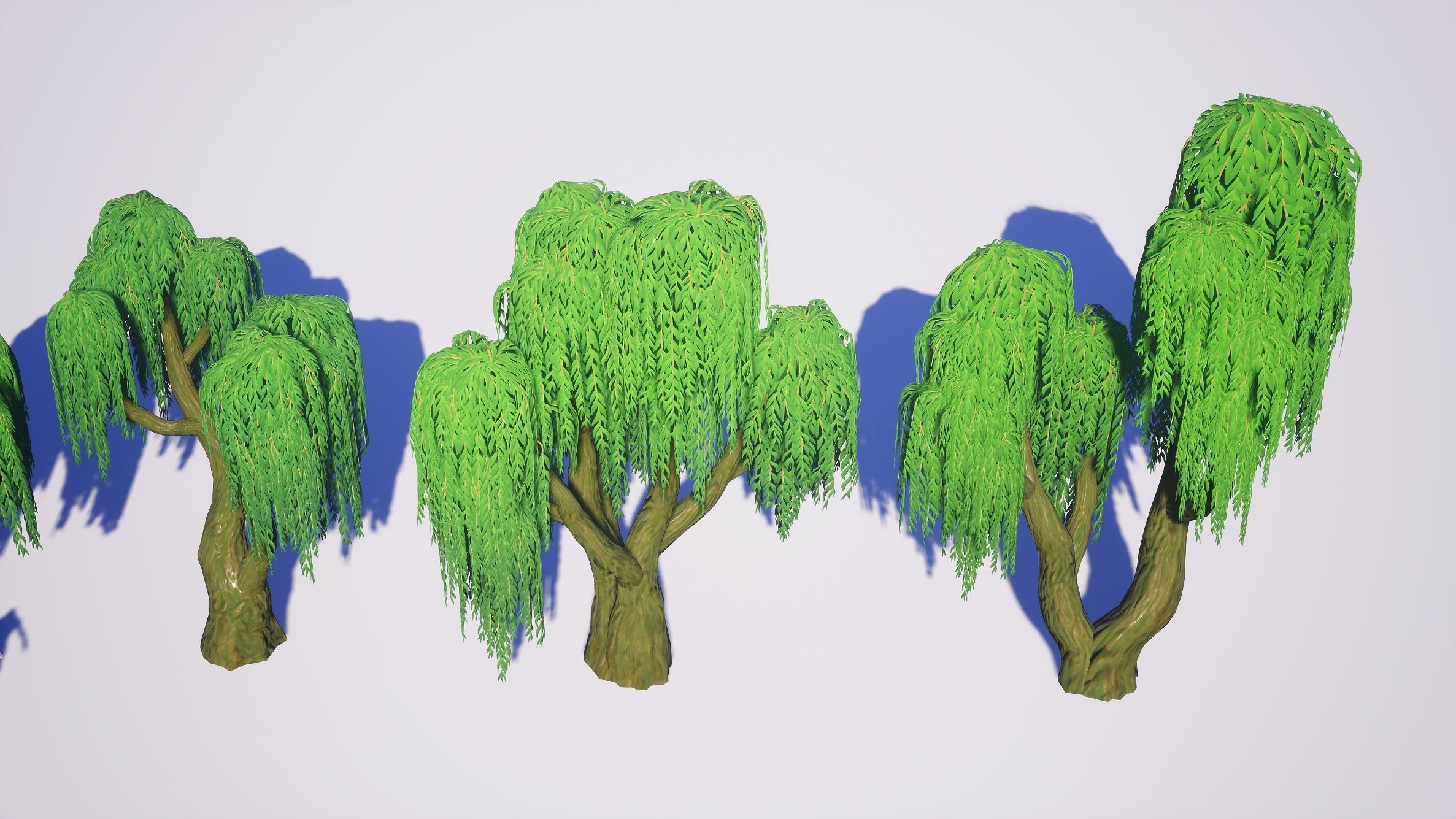 Simple Trees Pack Bundle Low-poly 3D model_38