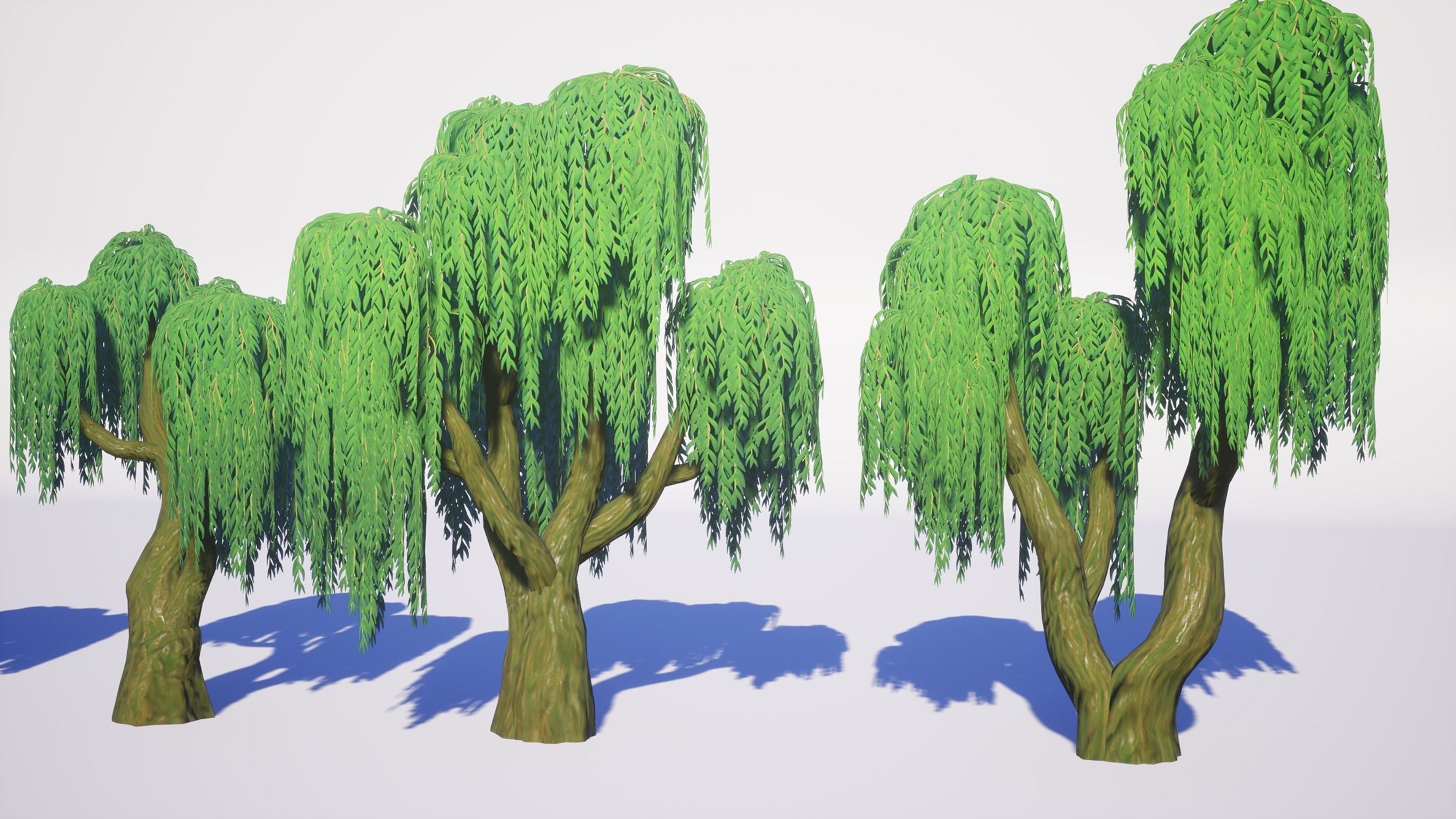 Simple Trees Pack Bundle Low-poly 3D model_34