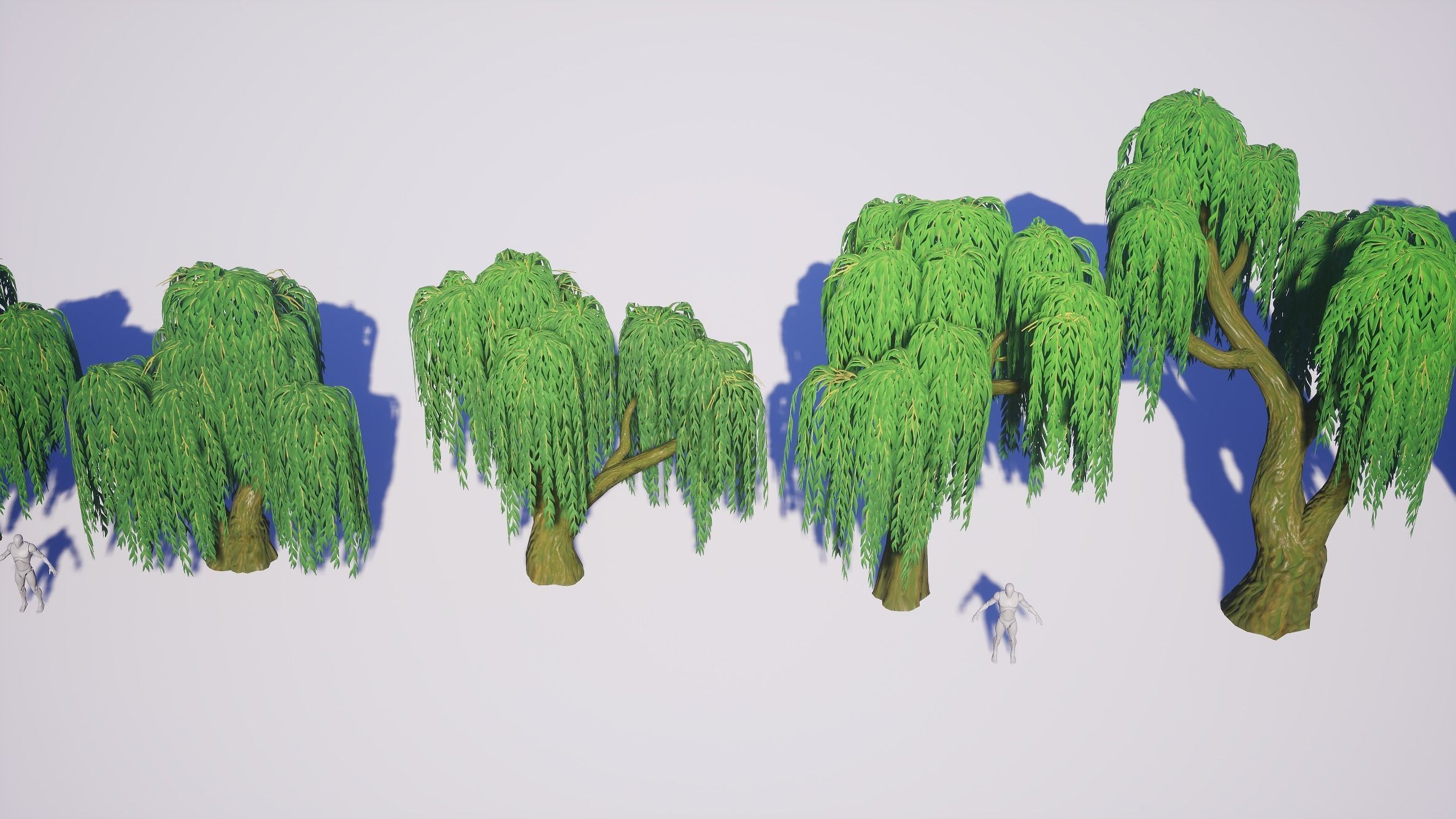Simple Trees Pack Bundle Low-poly 3D model_37