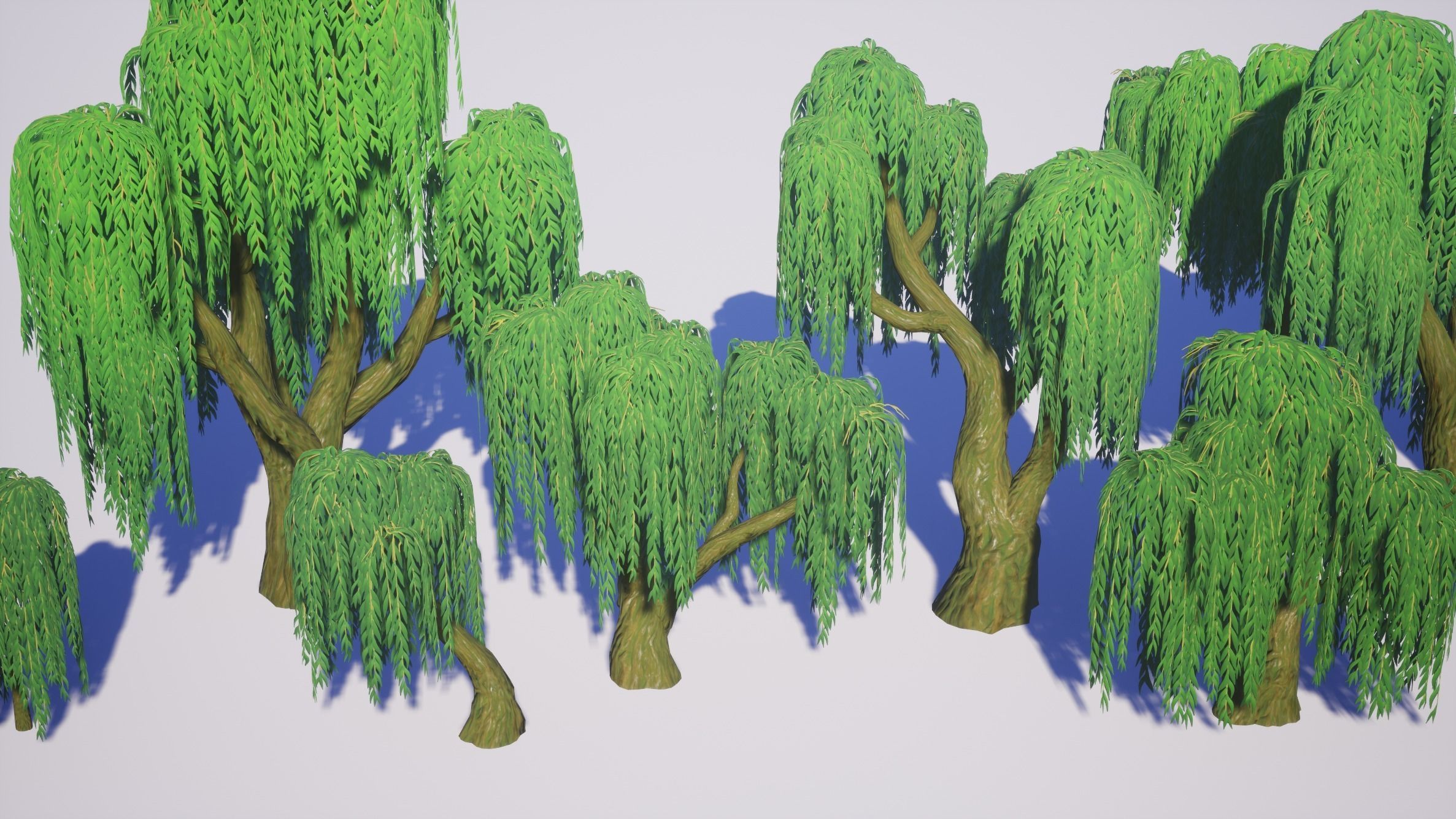 Simple Trees Pack Bundle Low-poly 3D model_39