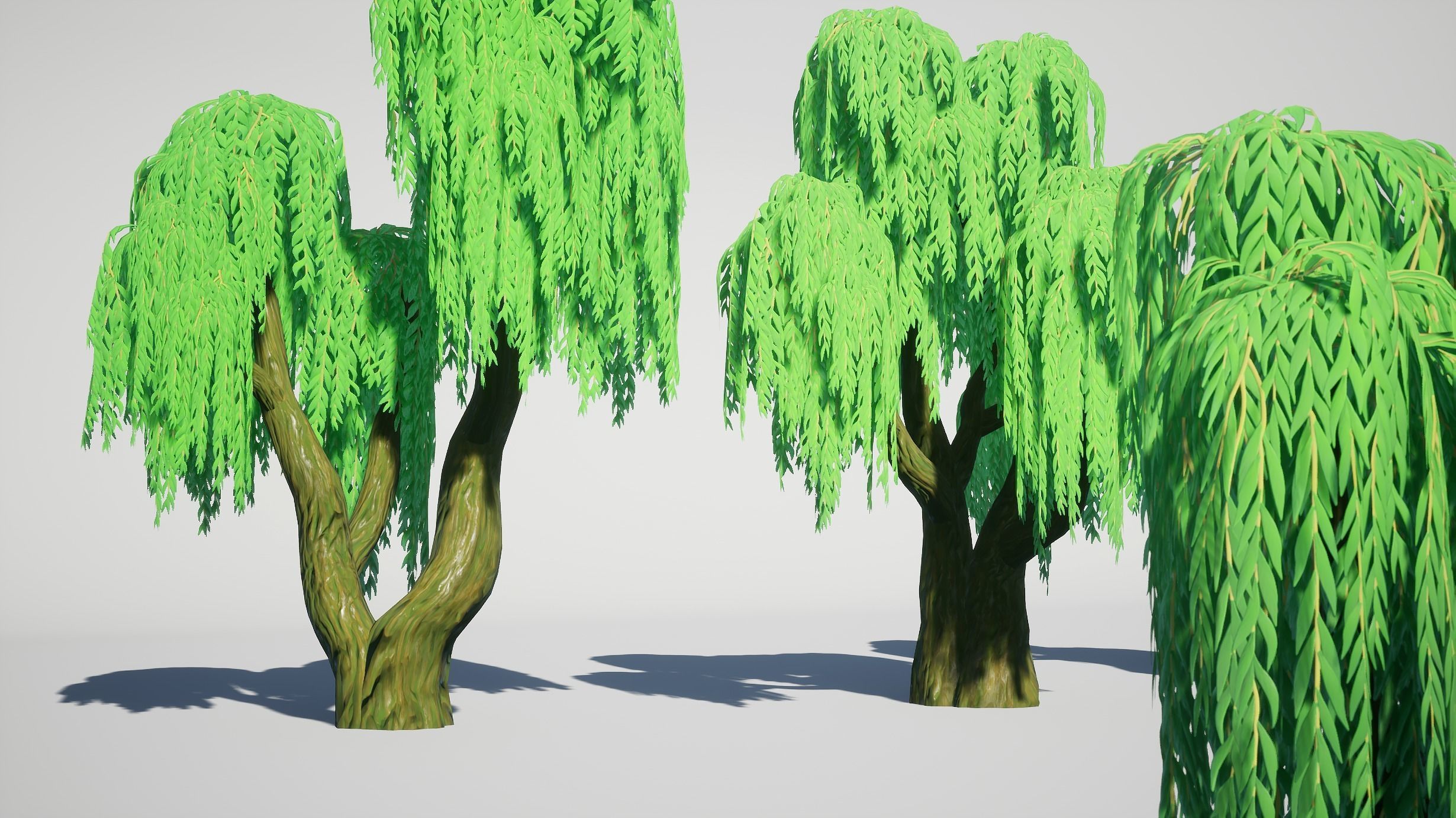 Simple Trees Pack Bundle Low-poly 3D model_33