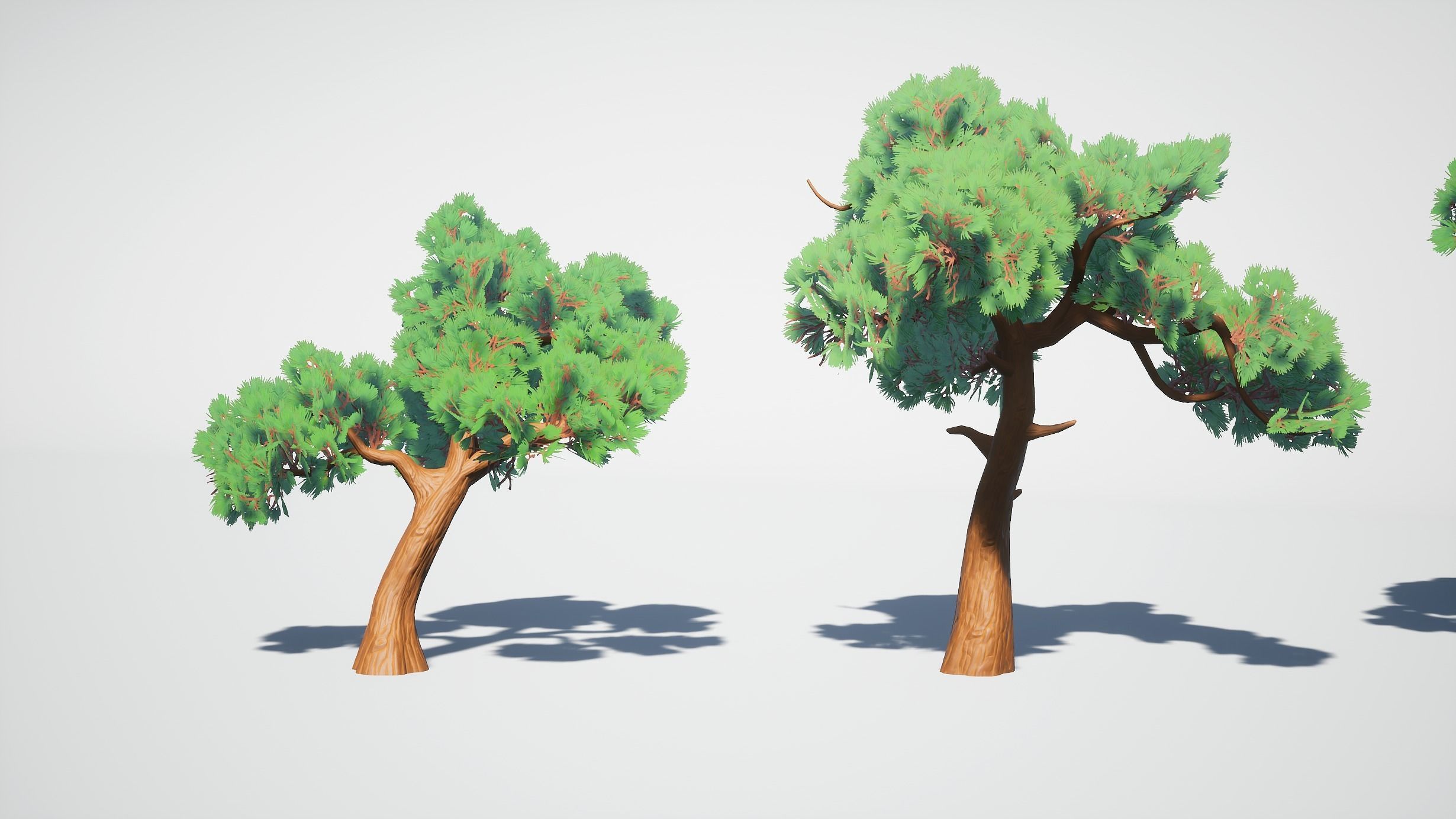 Simple Trees Pack Bundle Low-poly 3D model_21