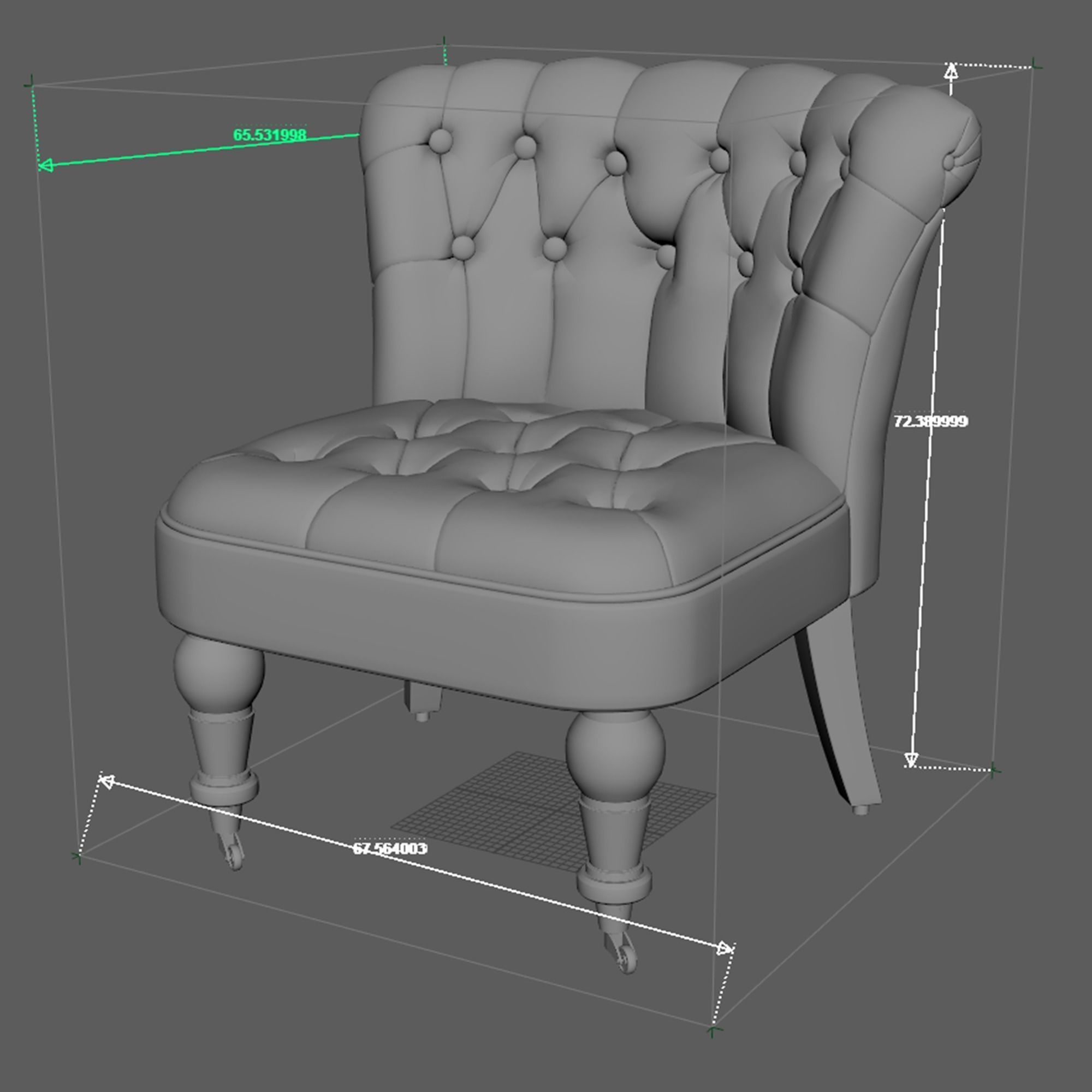Chair 3 3D model_5