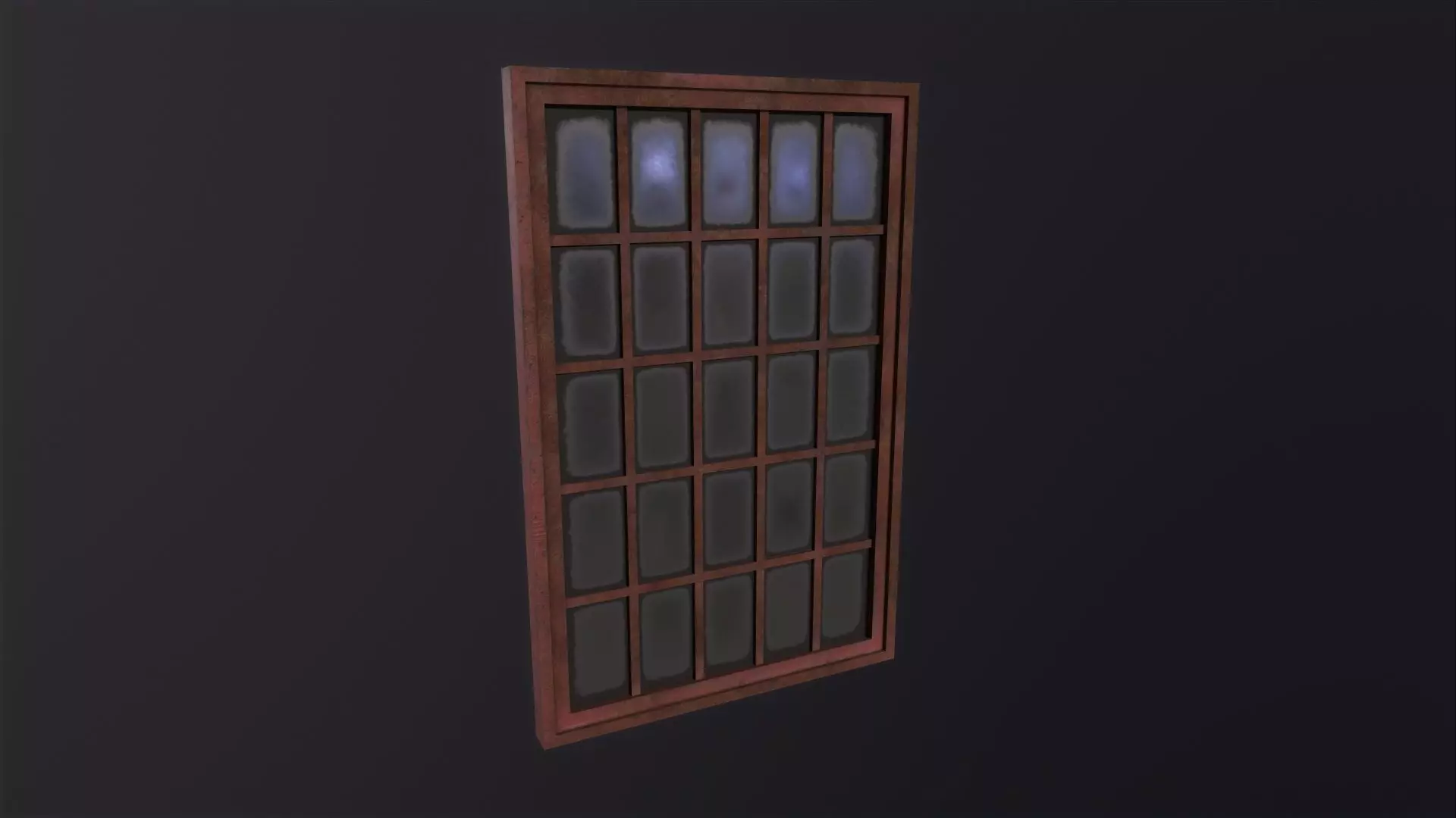 Window Old Factory 3D Model Low-poly 3D model_0