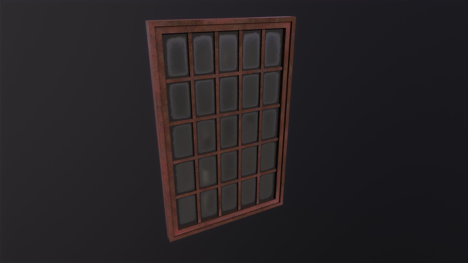 Window Old Factory 3D Model Low-poly 3D model_5