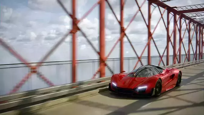 Car Animation on Infinite Bridge