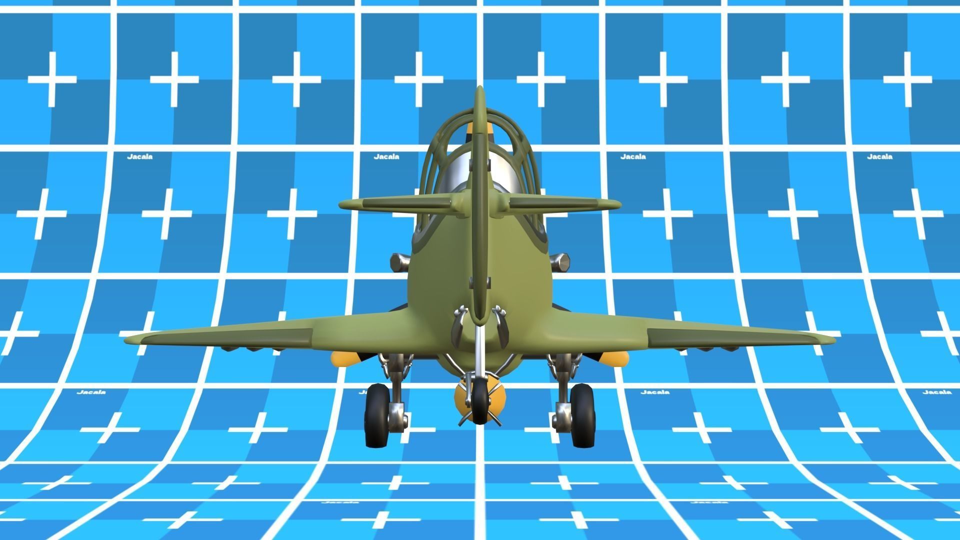 Cartoon Fighter Low-poly 3D model Low-poly 3D model_3