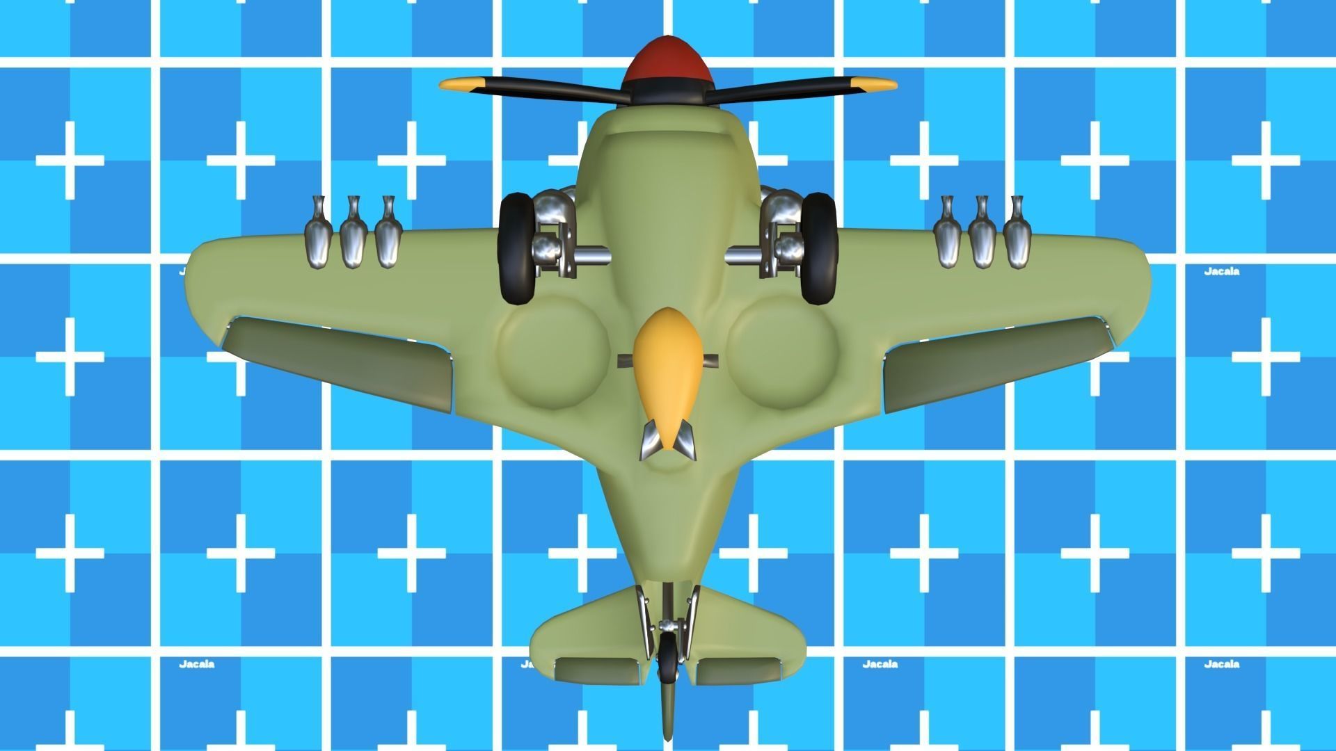 Cartoon Fighter Low-poly 3D model Low-poly 3D model_6