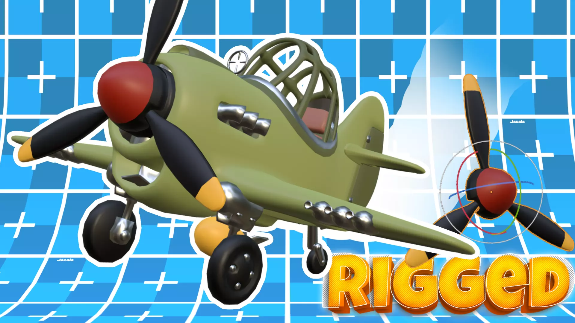 Cartoon Fighter Low-poly 3D model Low-poly 3D model_0