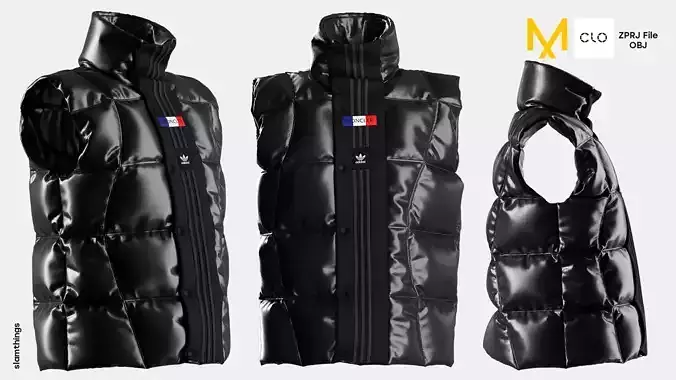 Streetwear Moncler x Adidas Puffer Gilet  