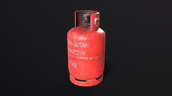 Propane Tank Low-poly 3D model