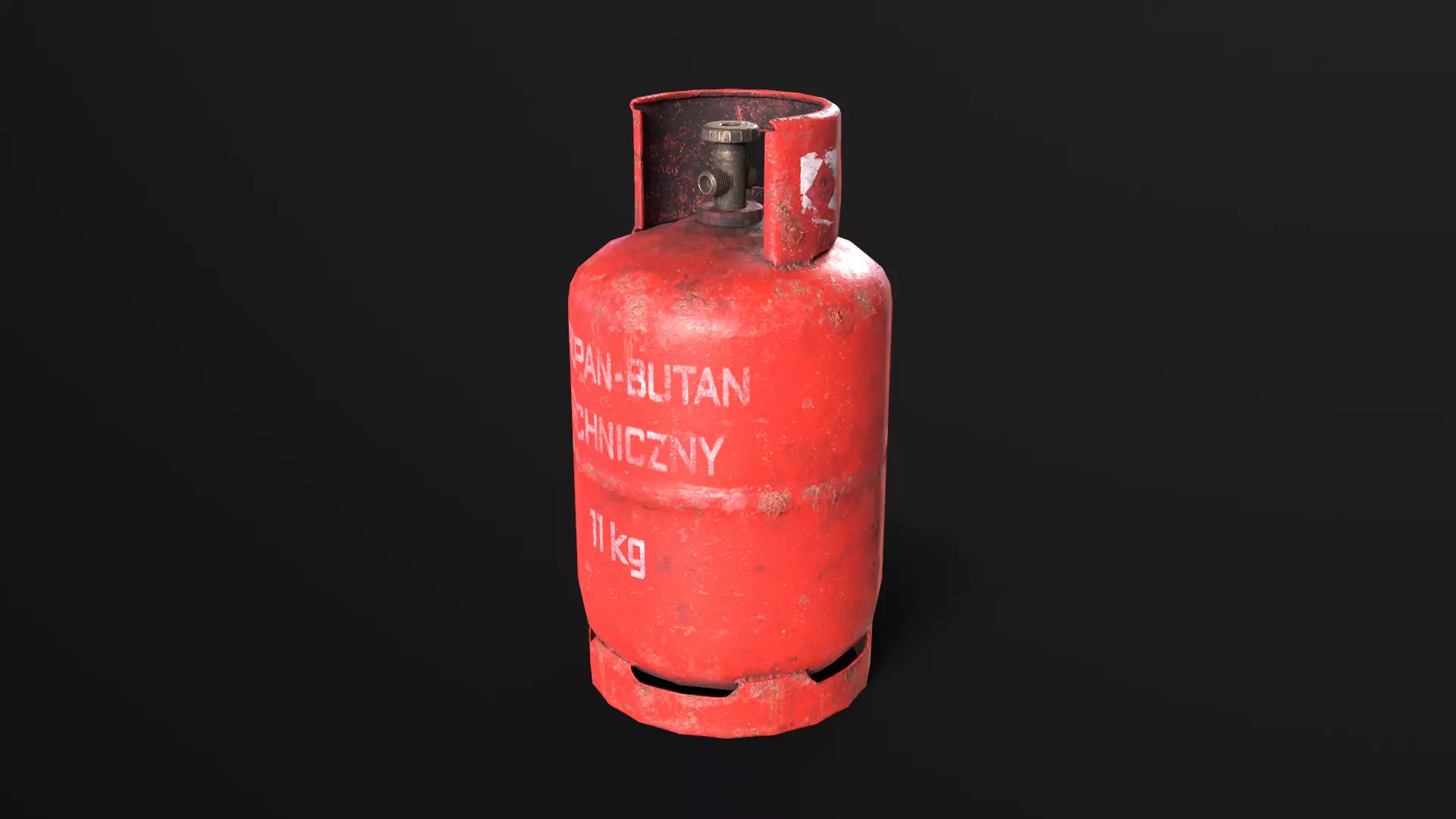 Propane Tank Low-poly 3D model