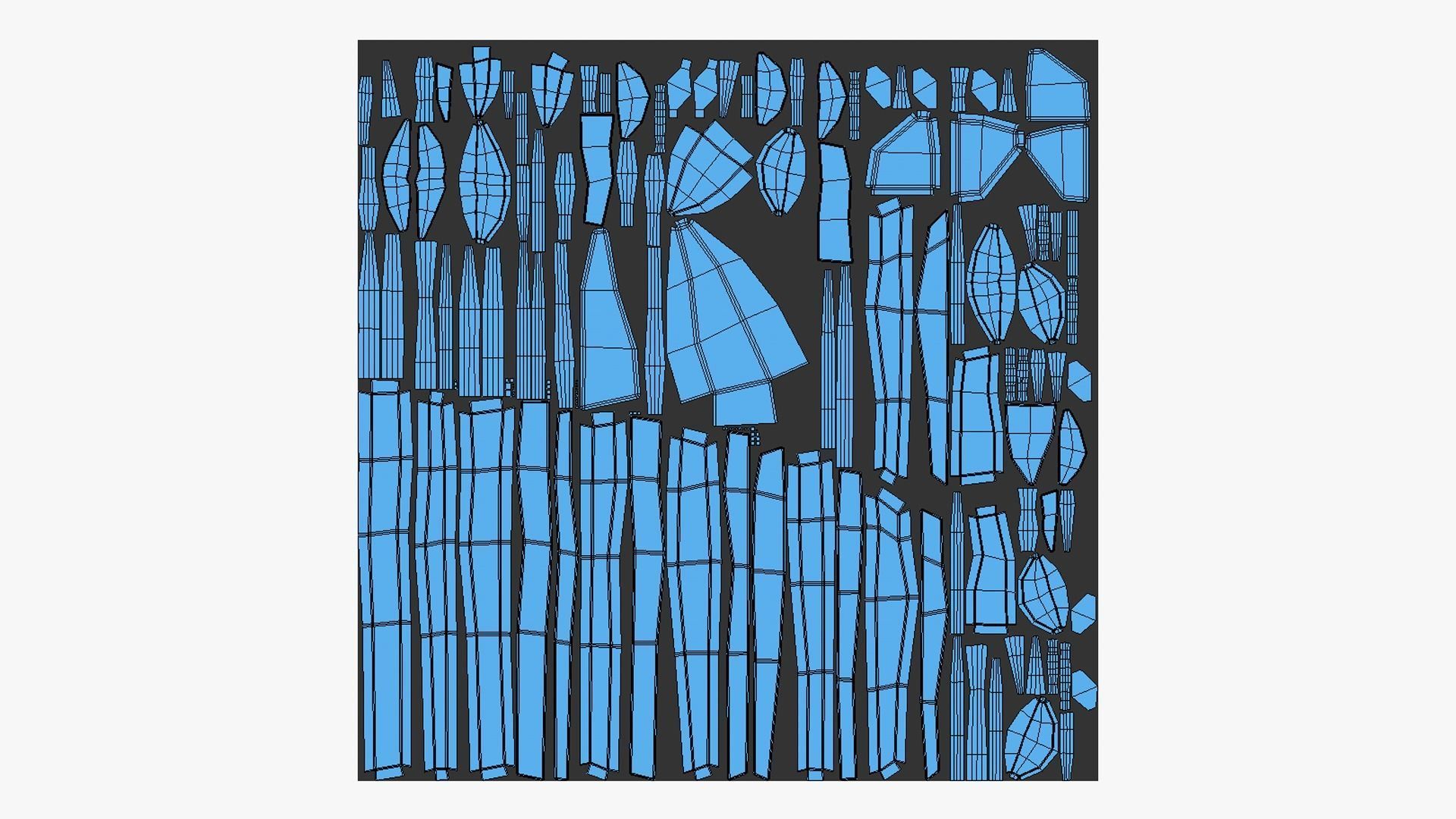 Tribal Mask A03 Pure Wood - Headband Character Design Low-poly 3D model_16