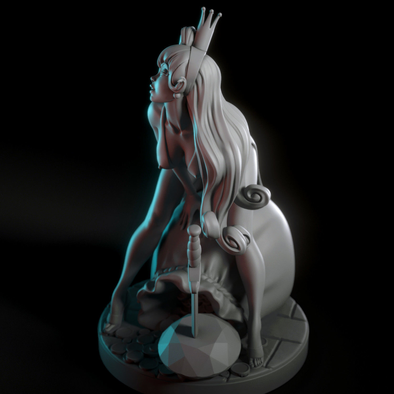 Princess Daphne 3D print model_8