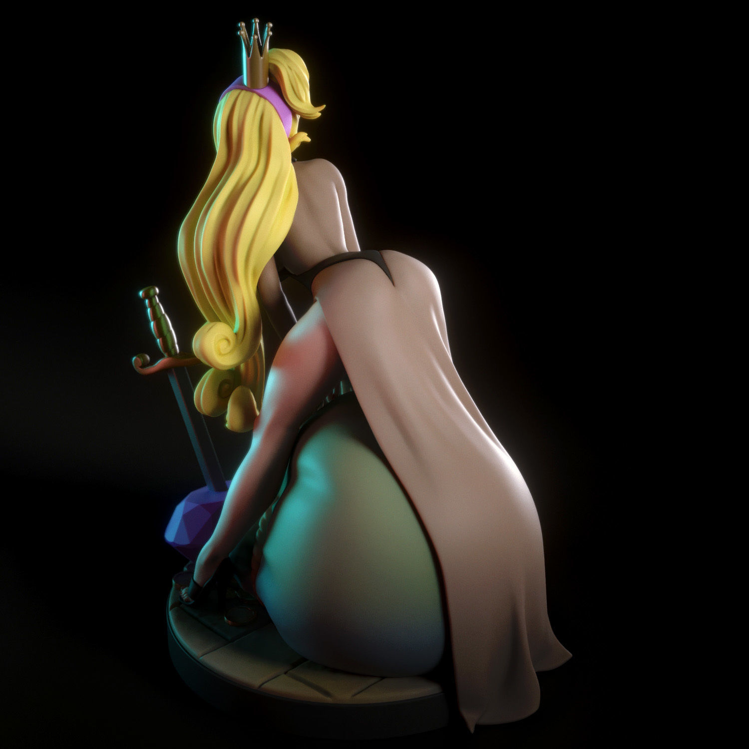 Princess Daphne 3D print model_2