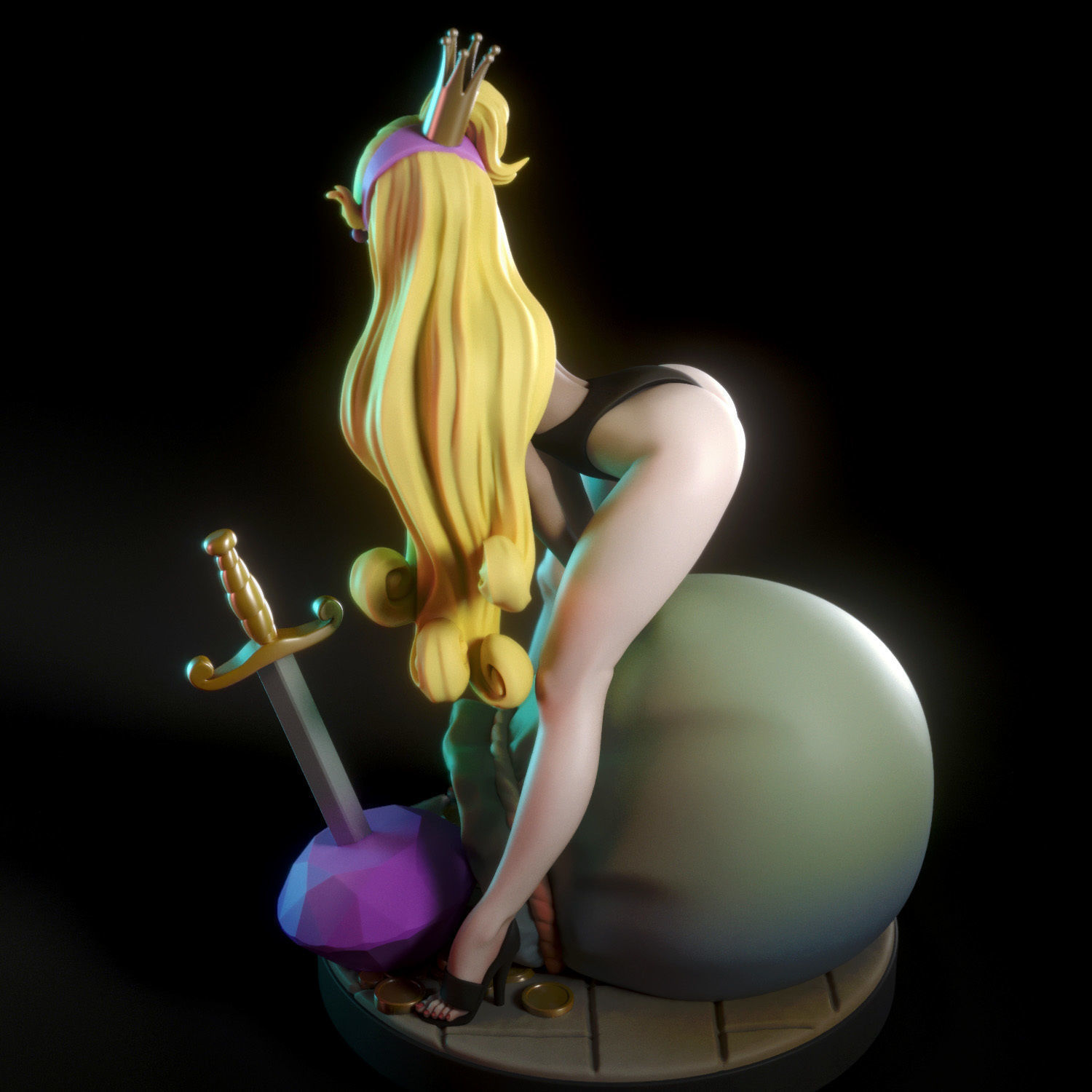Princess Daphne 3D print model_12