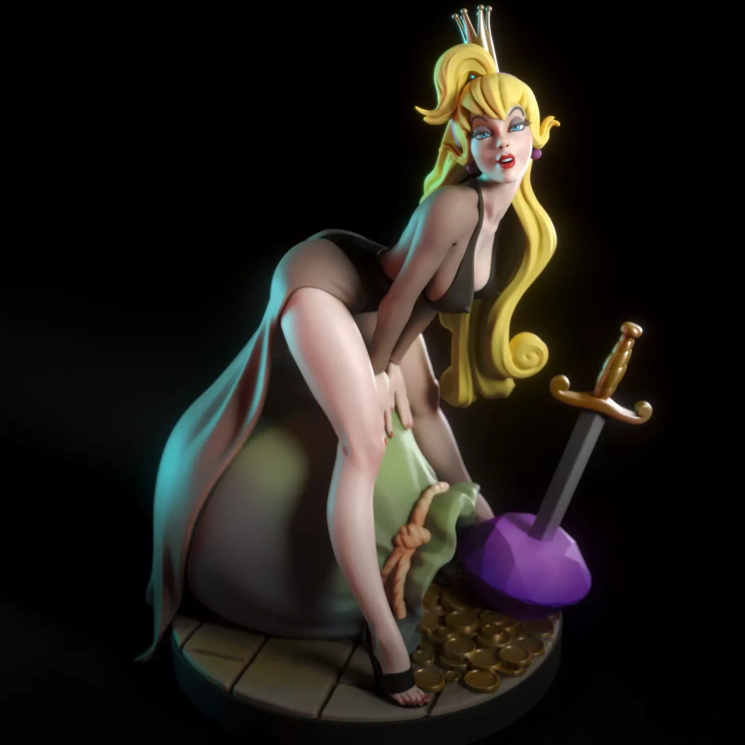 Princess Daphne 3D print model_0