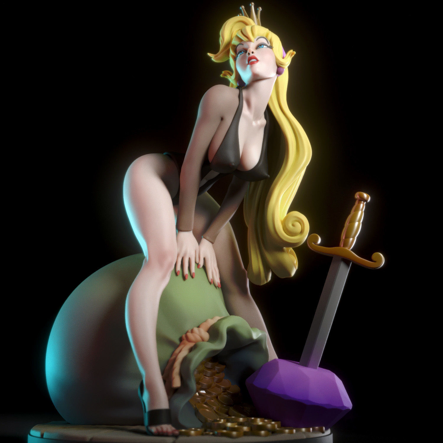 Princess Daphne 3D print model_14