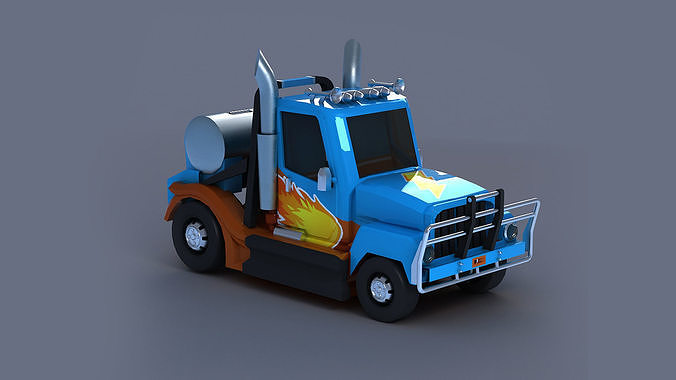  vehicle car truck emergency cartoon Van   low poly low-poly 3D model
