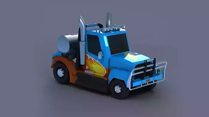  vehicle car truck emergency cartoon Van   low poly low-poly