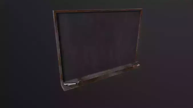 Chalkboard 3D Model Low-poly 3D model