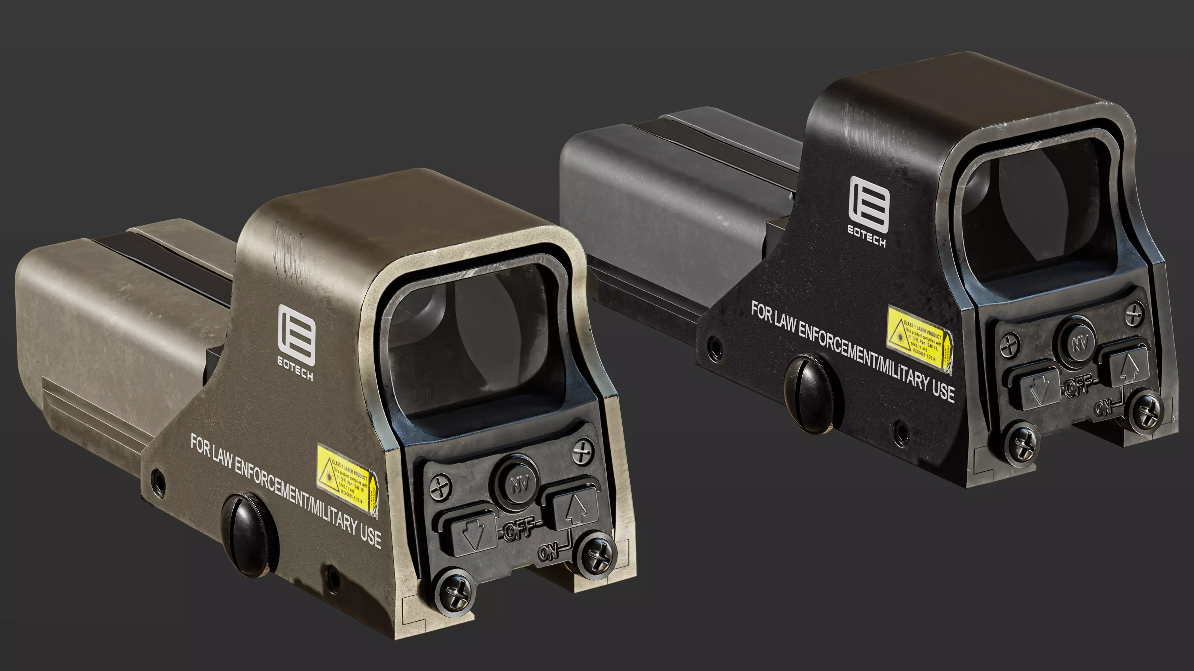EoTech 552 Low-poly 3D model_0