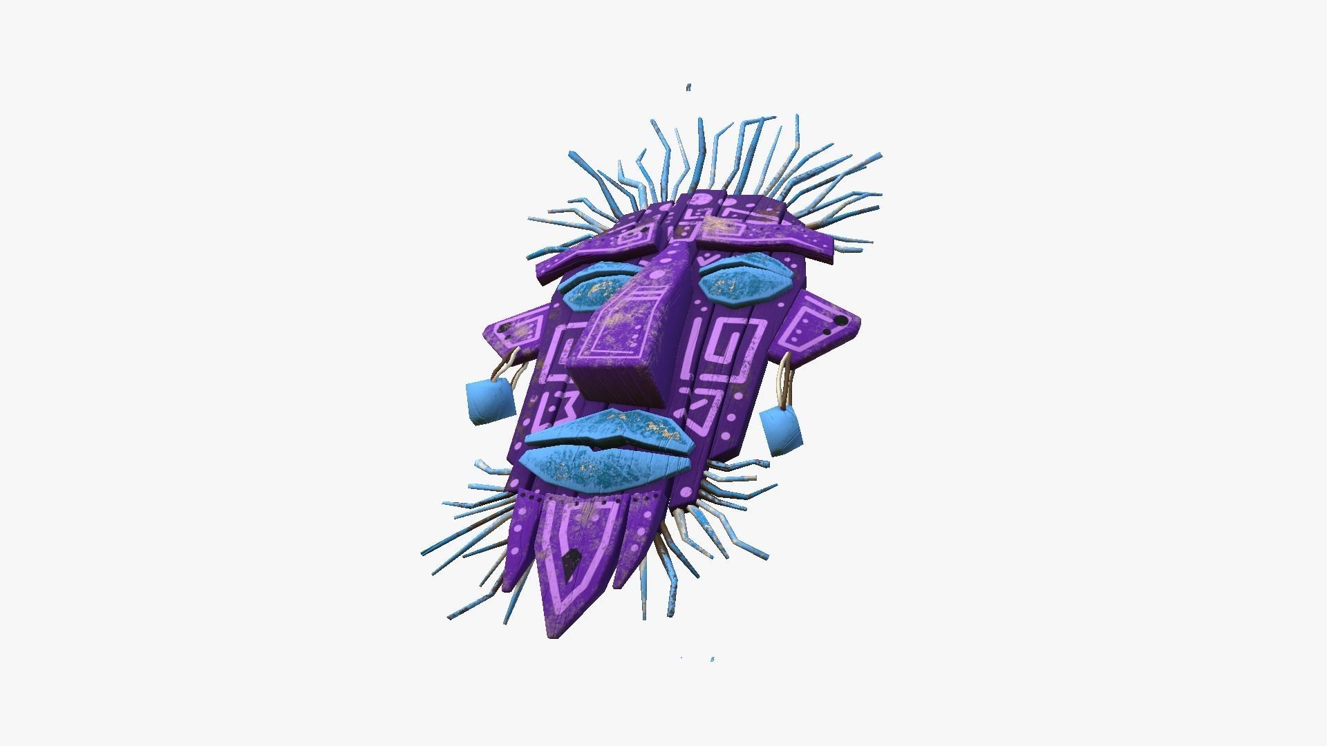 10 Tribal Masks A Collection - Headband Character Design _63